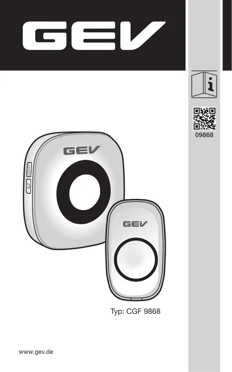 Imagen de la primera página del manual del dispositivo CGF 9868