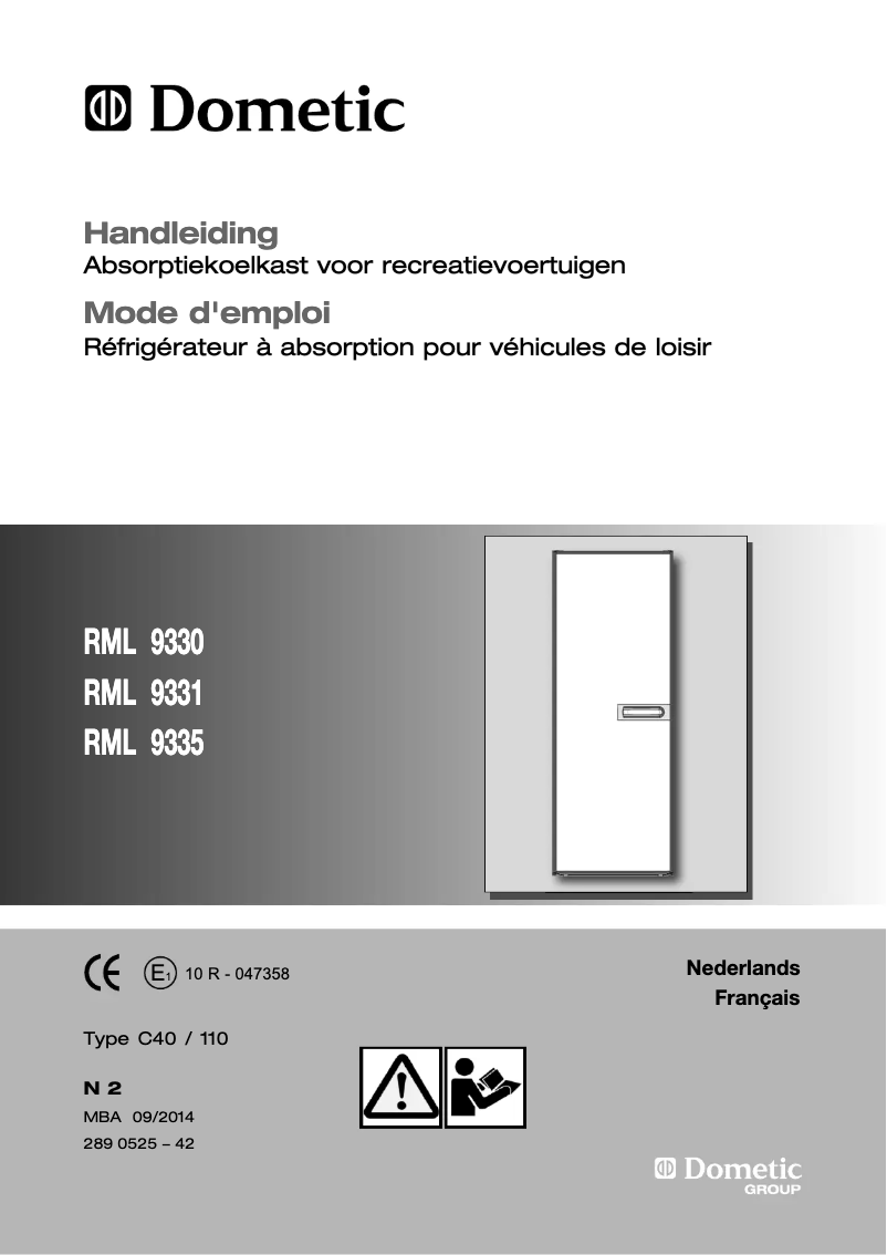 Imagen de la primera página del manual del dispositivo RML 9330