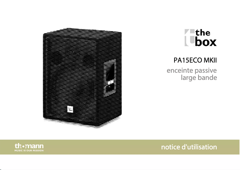 Página 1 del manual Manual de usuario The Box PA 15 ECO MKII