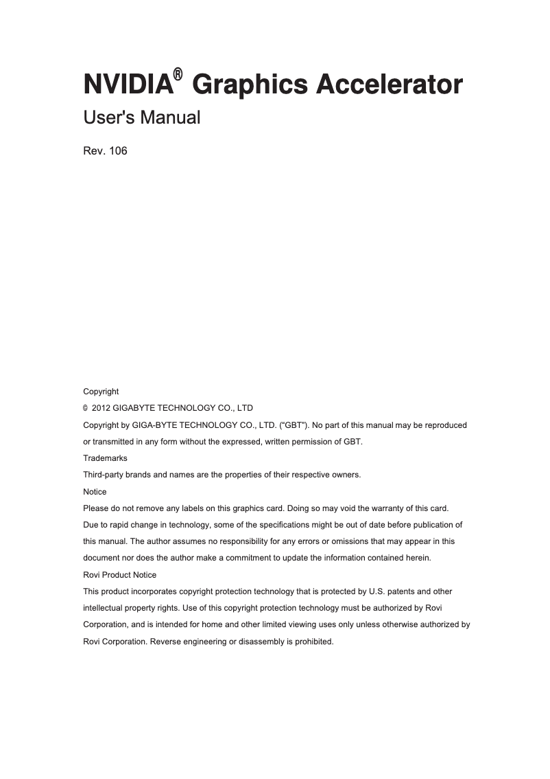 Página 1 del manual Manual de usuario Gigabyte GeForce GTX 1050 Ti Windforce OC 4G