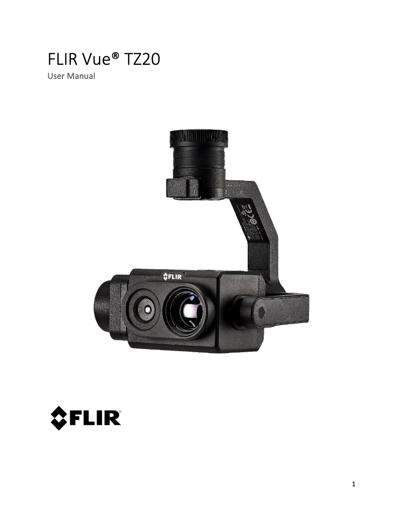 Página nº 1 - Manual de usuario FLIR Vue TZ20