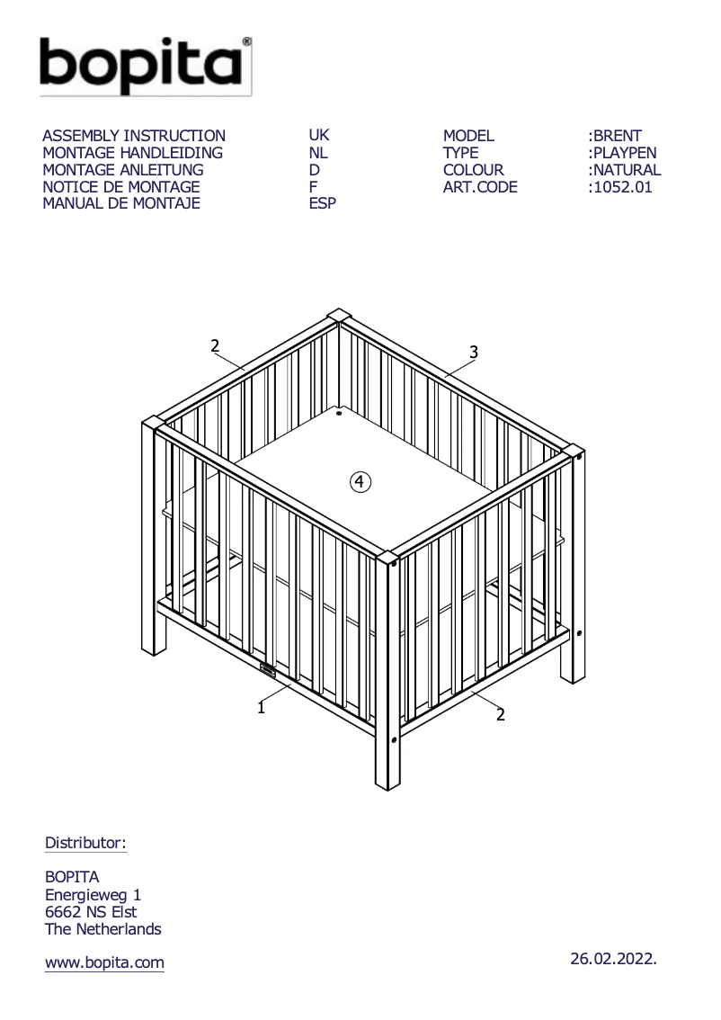 Imagen de la primera página del manual del dispositivo Brent