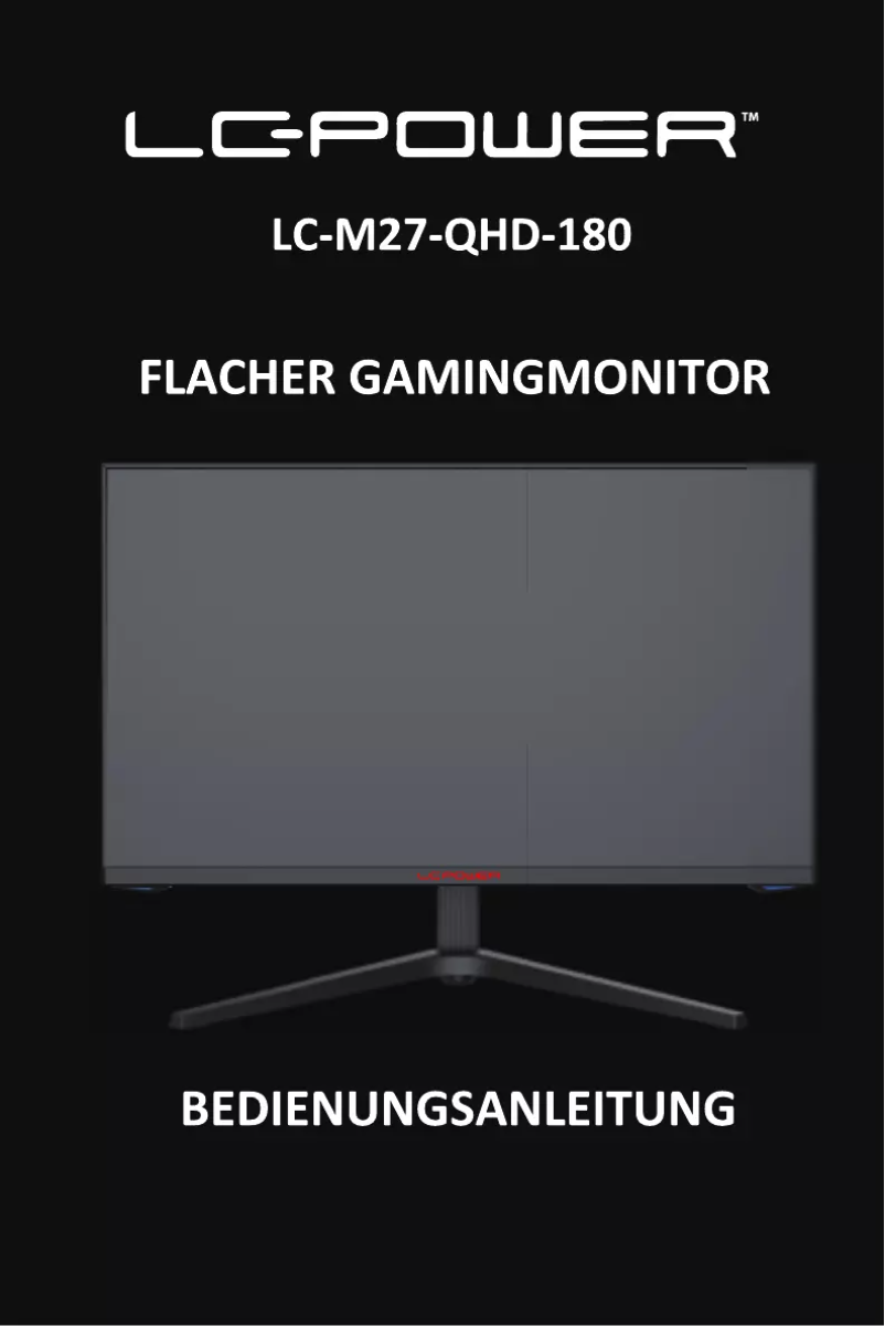 Imagen de la primera página del manual del dispositivo LC-M27-QHD-180