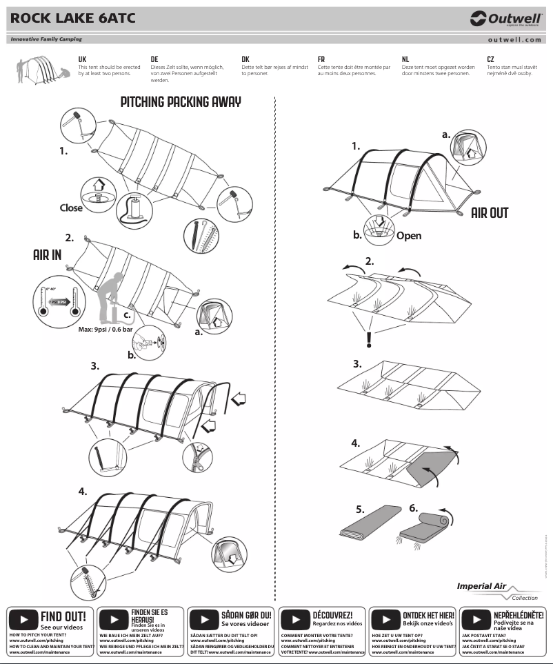 Imagen de la primera página del manual del dispositivo Rock Lake 6ATC