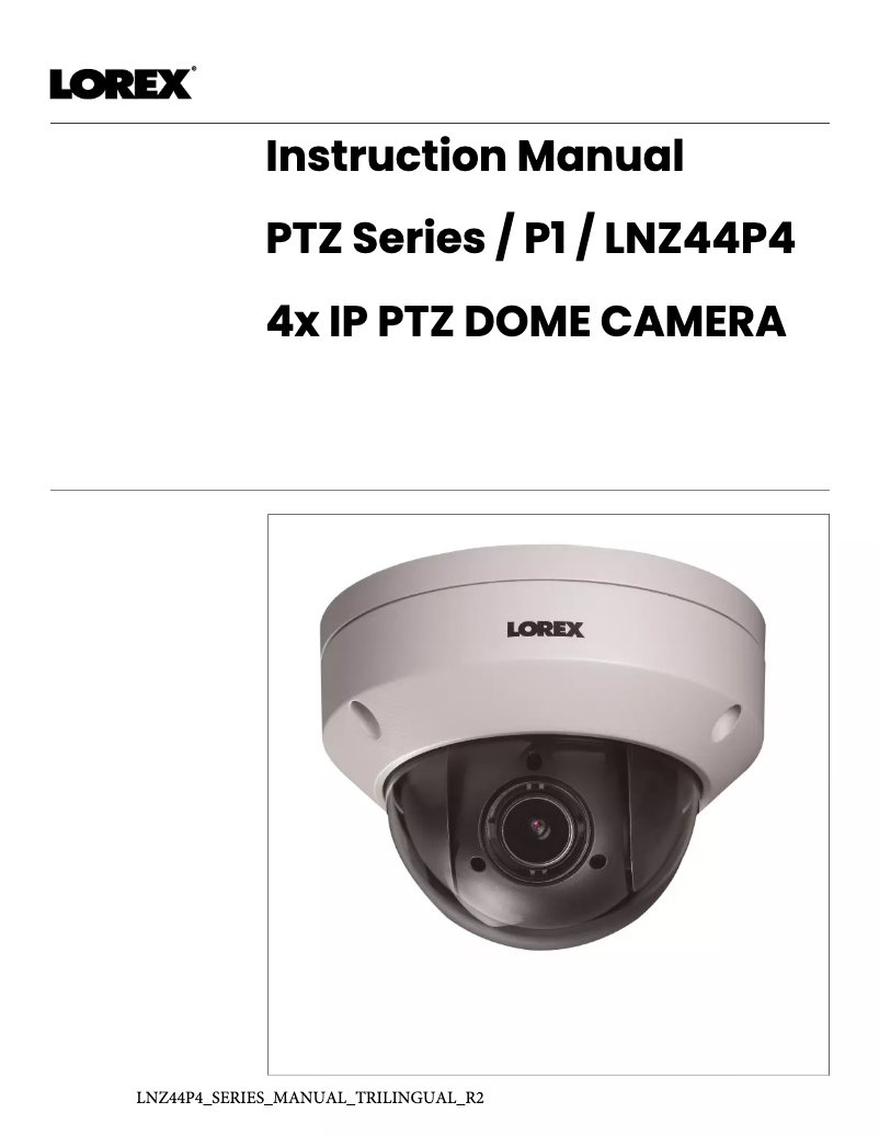 Imagen de la primera página del manual del dispositivo LNZ44P4B