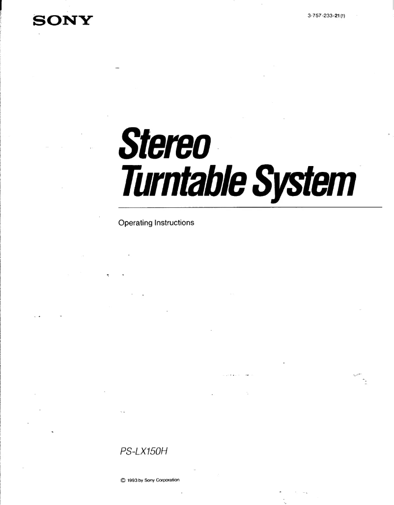 Imagen de la primera página del manual del dispositivo PS-LX150H