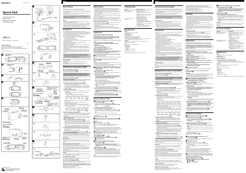 Página nº 1 - Manual de usuario Sony SPK-LA