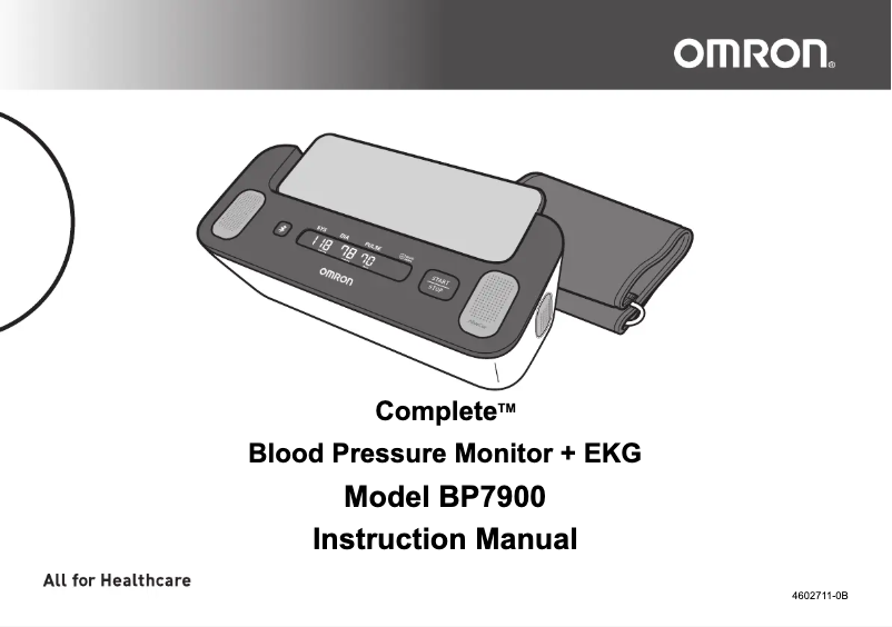 Imagen de la primera página del manual del dispositivo Complete BP7900