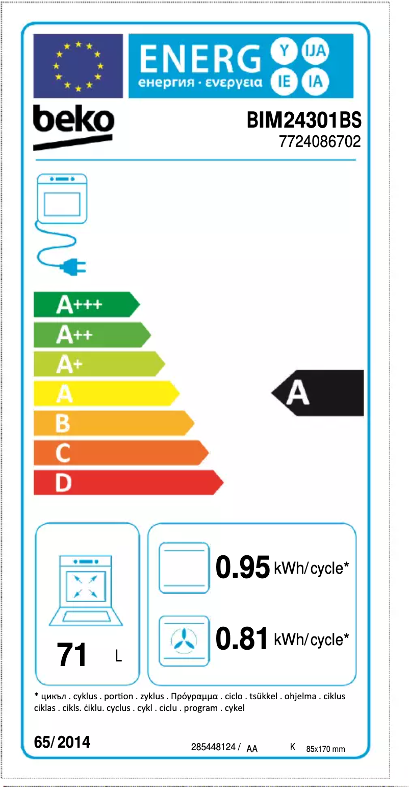 Imagen de la primera página del manual del dispositivo BIM 24301 BS