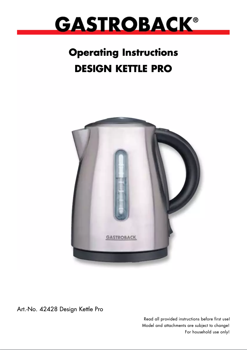 Imagen de la primera página del manual del dispositivo 42428