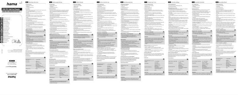 Imagen de la primera página del manual del dispositivo 00200125