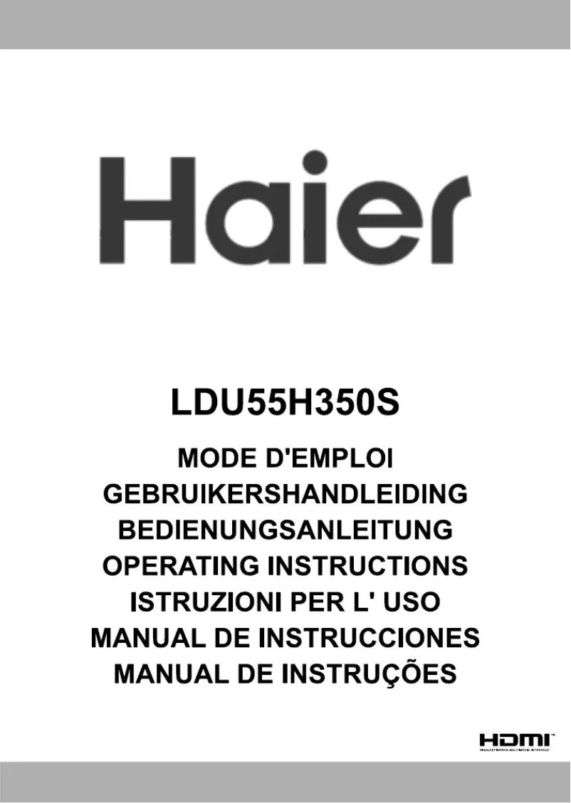 Imagen de la primera página del manual del dispositivo LDU55H350S