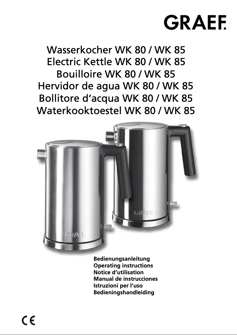 Imagen de la primera página del manual del dispositivo WK 80