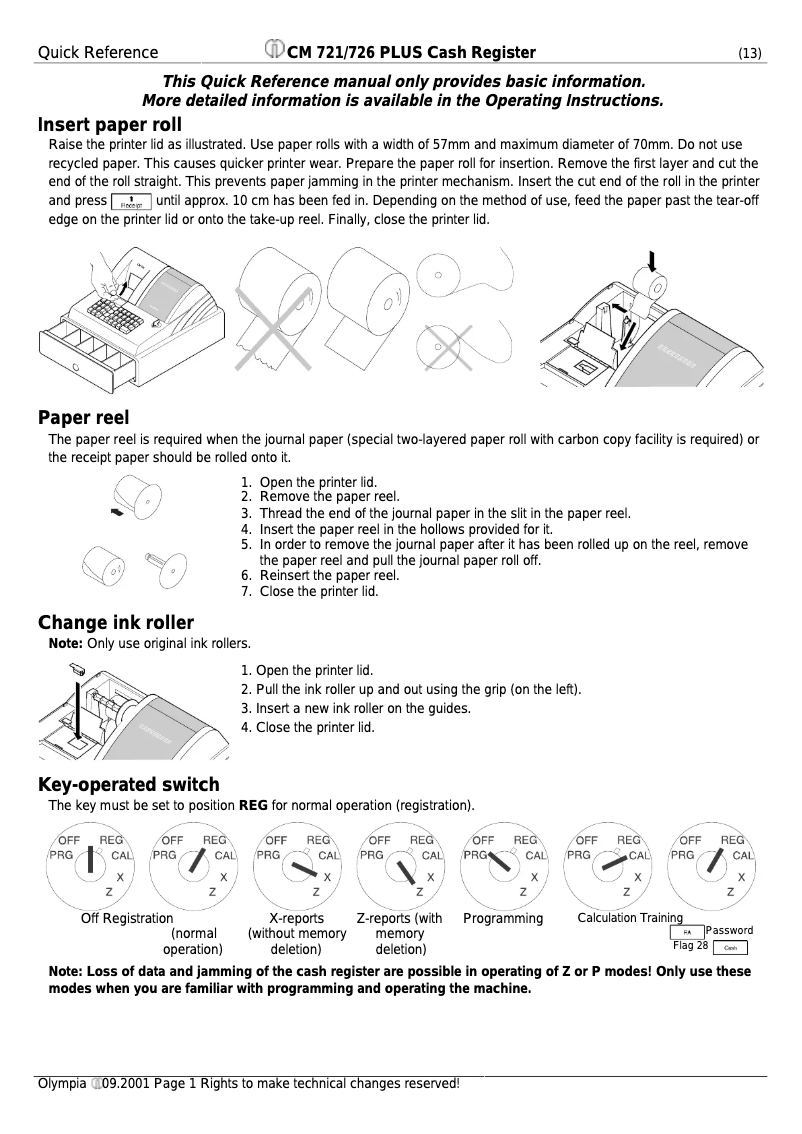 Imagen de la primera página del manual del dispositivo CM 721 Plus