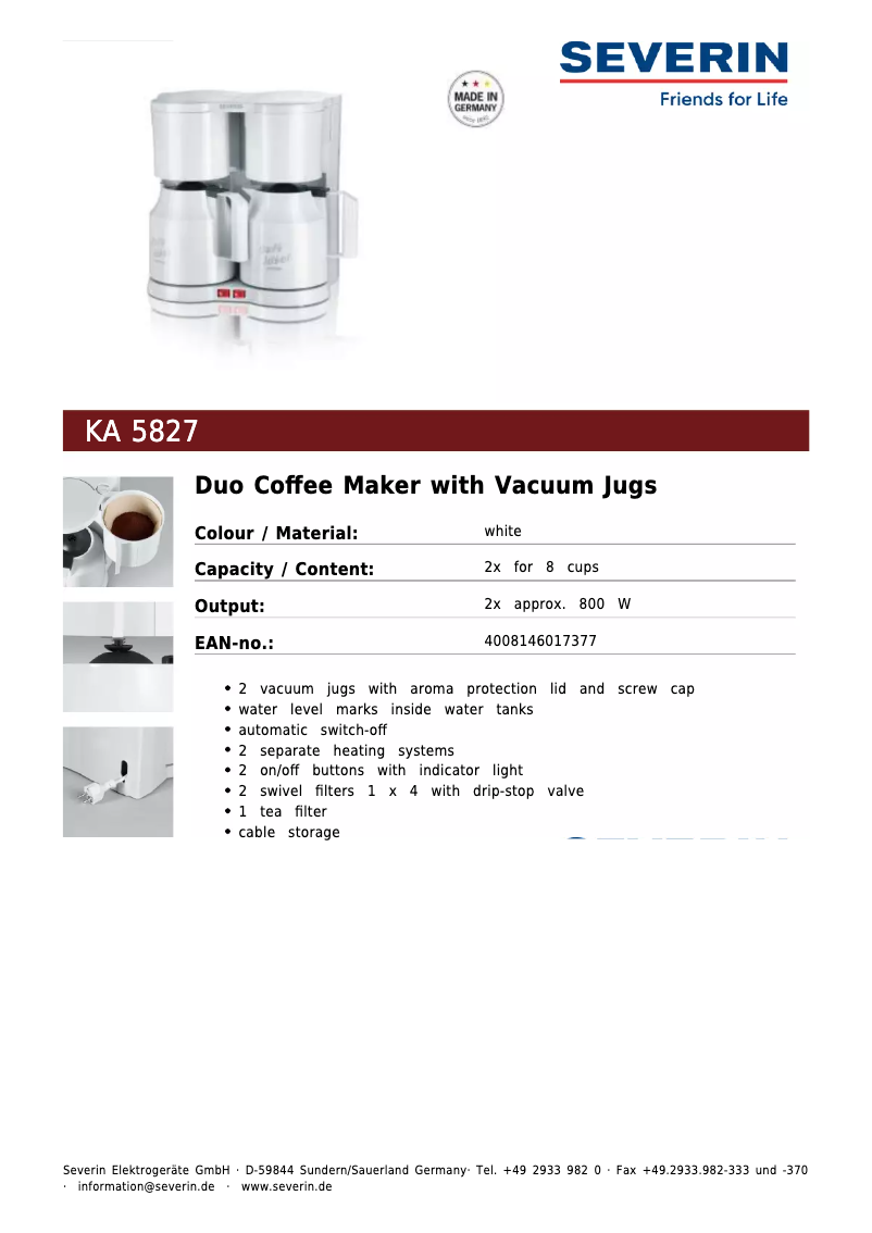 Imagen de la primera página del manual del dispositivo KA 5827