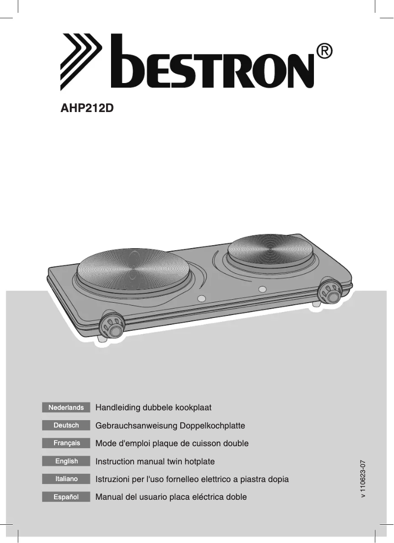 Página 1 del manual Manual de usuario Bestron AHP212D
