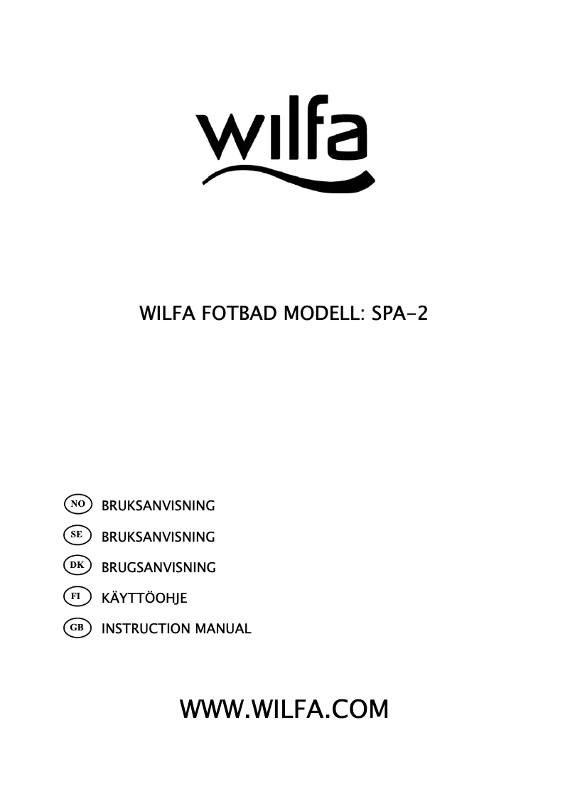 Imagen de la primera página del manual del dispositivo SPA-2