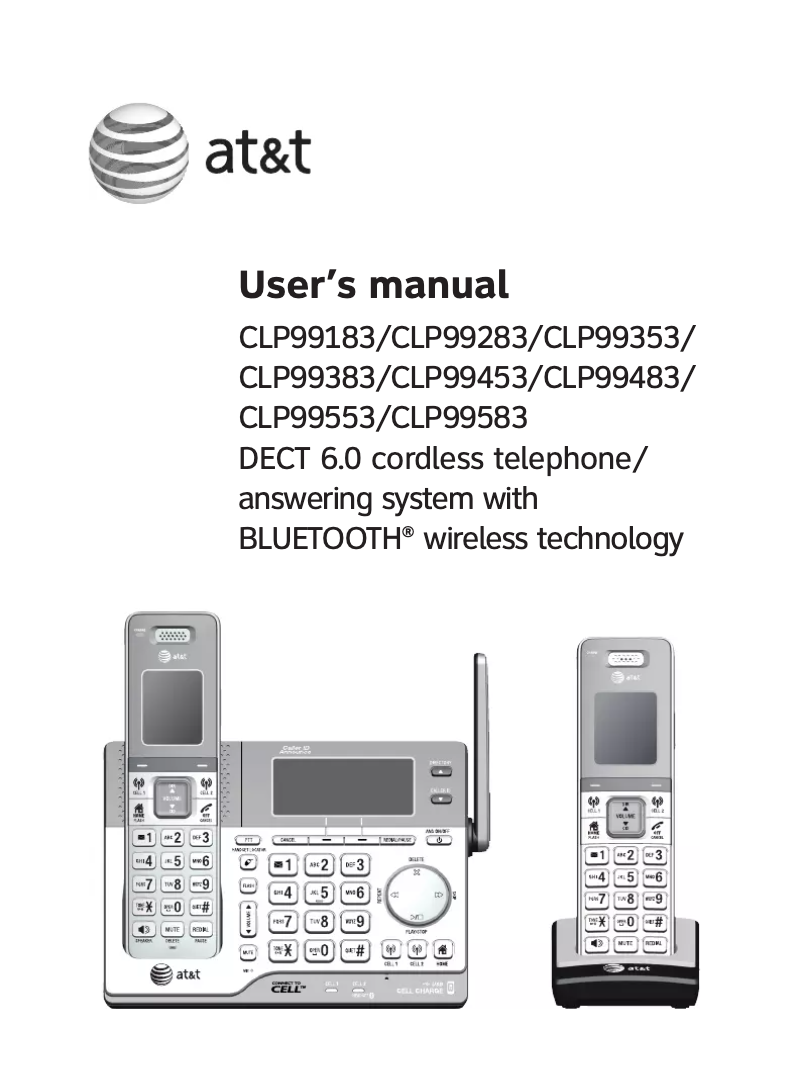 Página 1 del manual Manual de usuario AT&T CLP99383