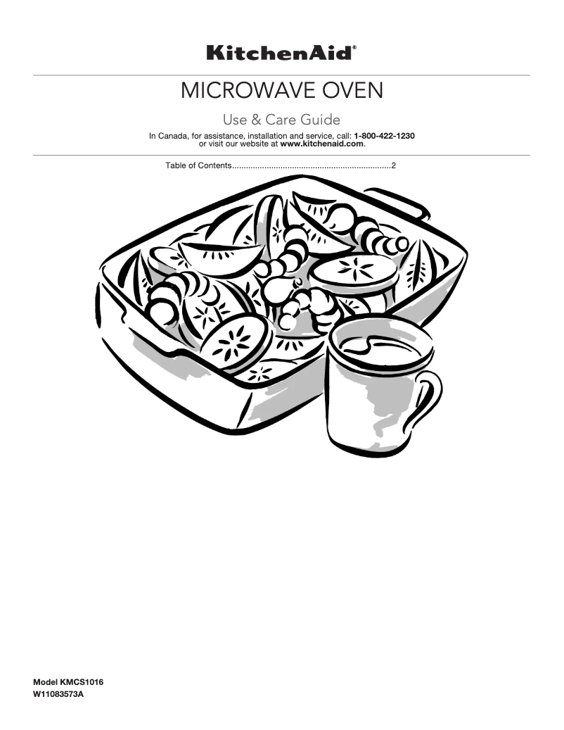 Página 1 del manual Manual de usuario KitchenAid KMCS1016GBS