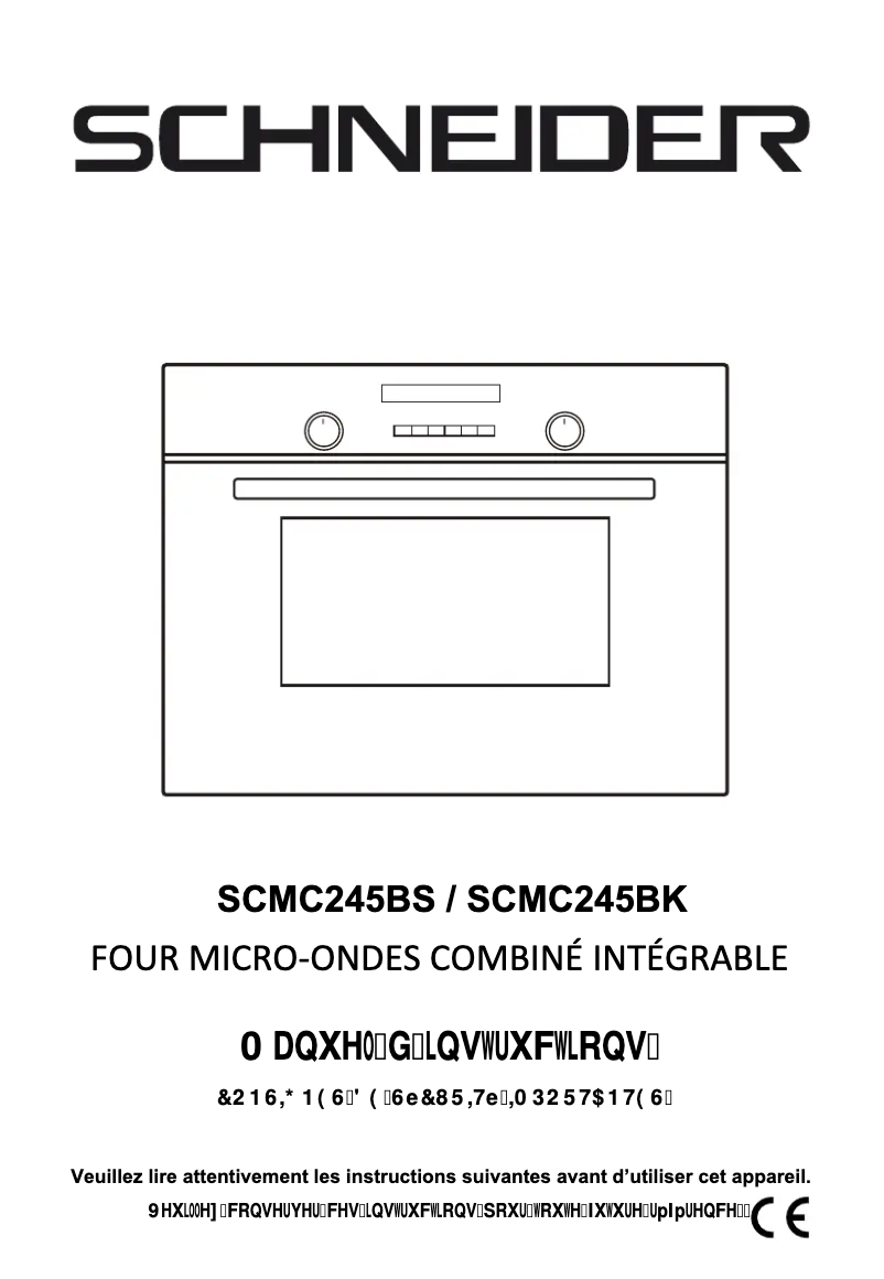 Imagen de la primera página del manual del dispositivo SCMC245BK
