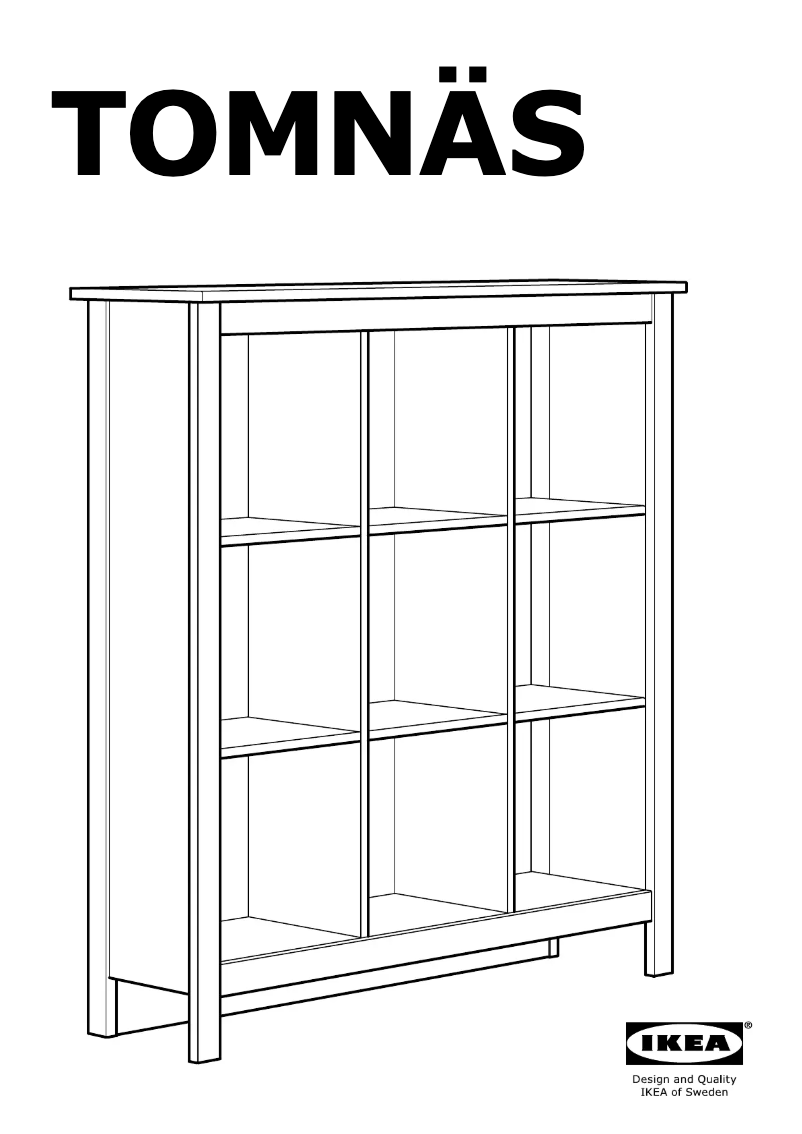 Imagen de la primera página del manual del dispositivo TOMNAS