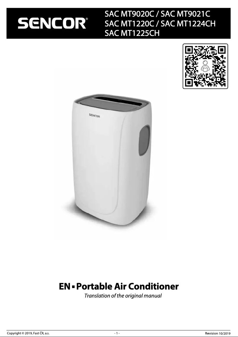 Imagen de la primera página del manual del dispositivo SAC MT9021C