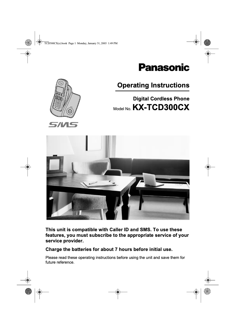 Página 1 del manual Manual de usuario Panasonic KX-TCD300CX