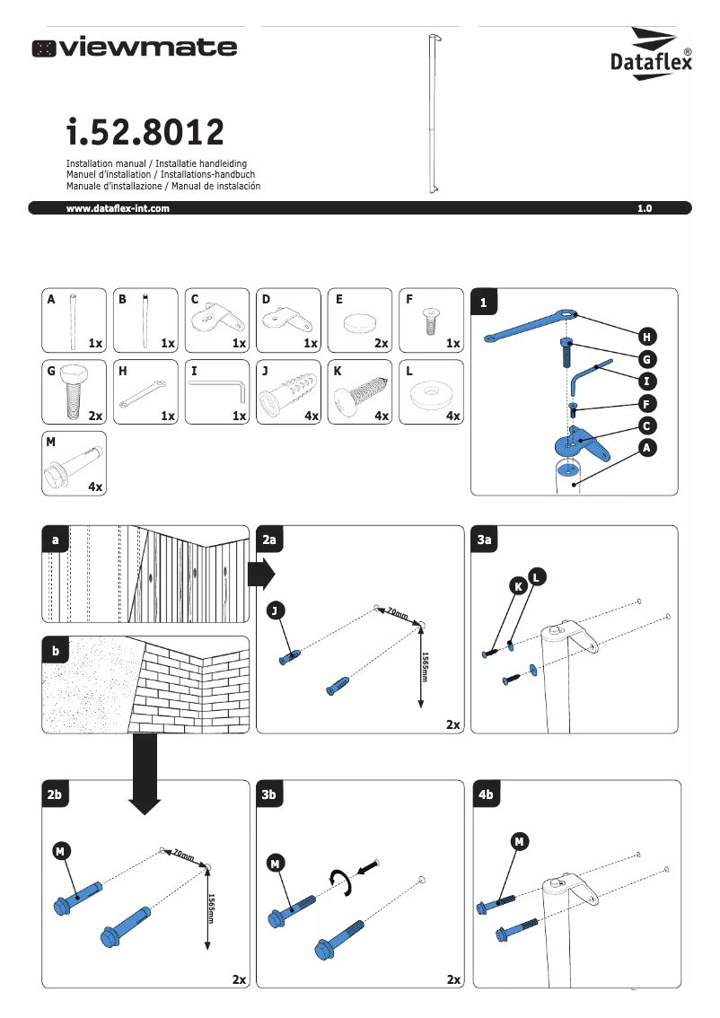 Página 1 del manual Manual de usuario Dataflex ViewMate-i Wall frame