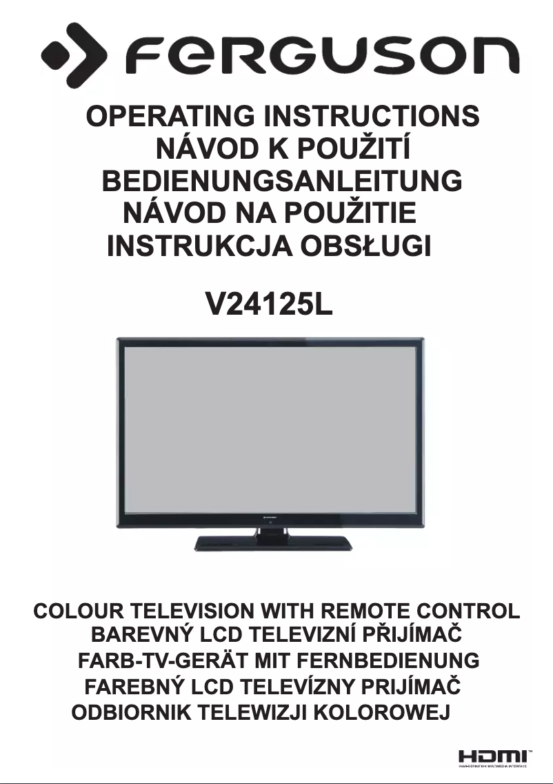 Página nº 1 - Manual de usuario Ferguson V24125L