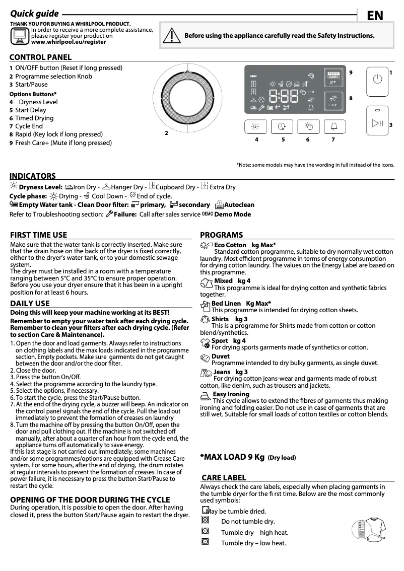 Imagen de la primera página del manual del dispositivo FFT M11 9X2BXY BE