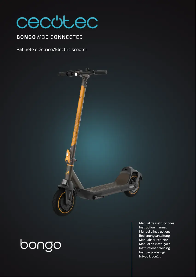 Imagen de la primera página del manual del dispositivo Bongo Serie M30 Connected