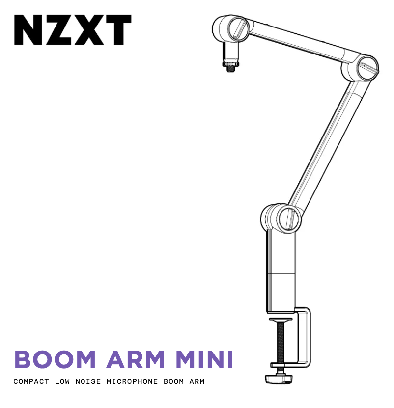 Imagen de la primera página del manual del dispositivo Boom Arm Mini