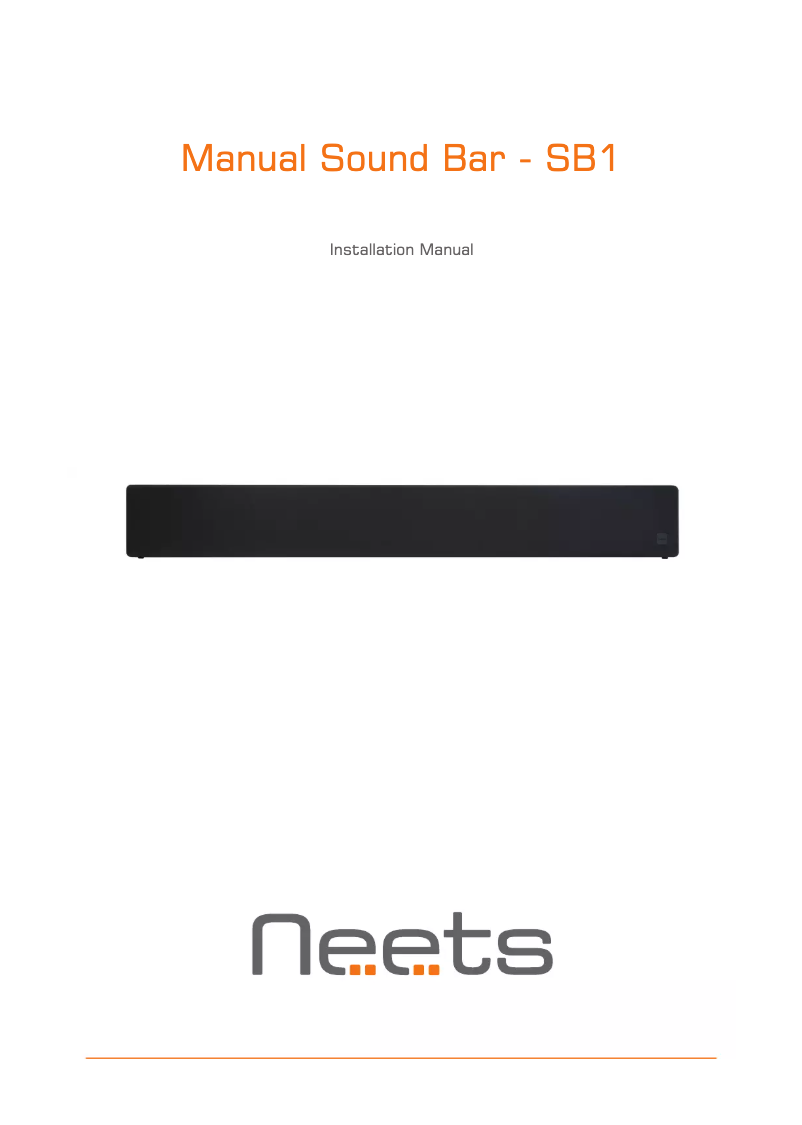 Página 1 del manual Manual de usuario Neets SB1