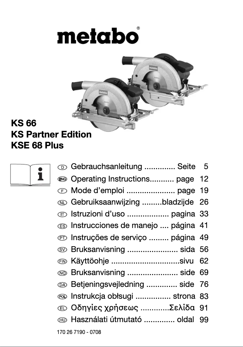 Imagen de la primera página del manual del dispositivo KS 66