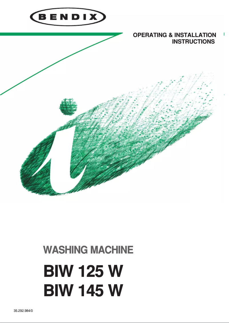 Imagen de la primera página del manual del dispositivo BIW 125 W