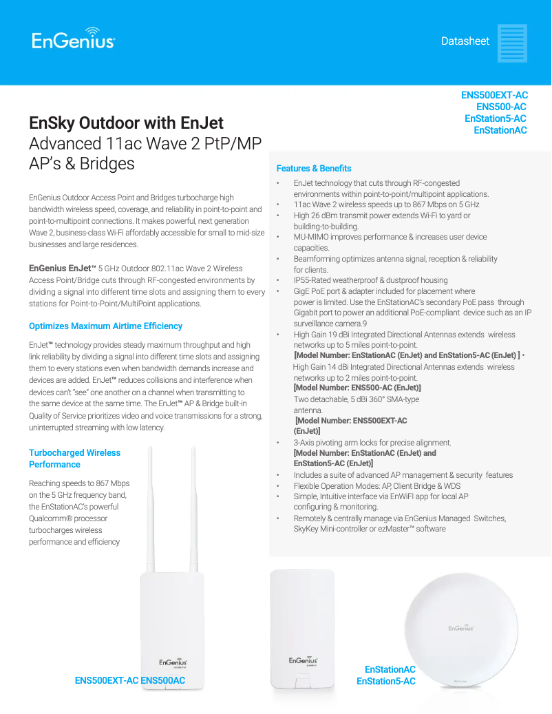 Imagen de la primera página del manual del dispositivo EnStation5-AC