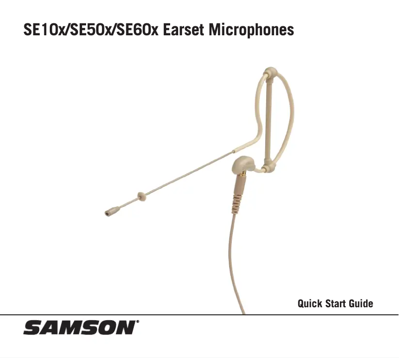 Página 1 del manual Manual de usuario Samson SE50x