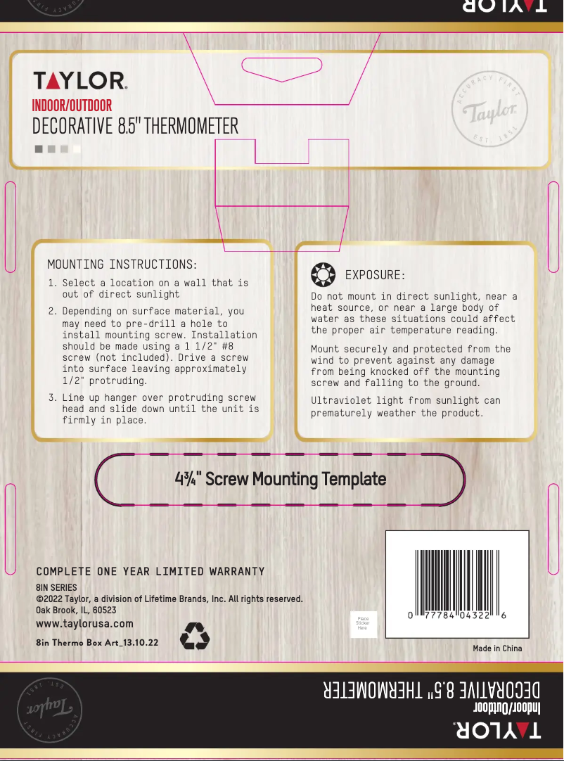 Página 1 del manual Manual de usuario Taylor 5297677