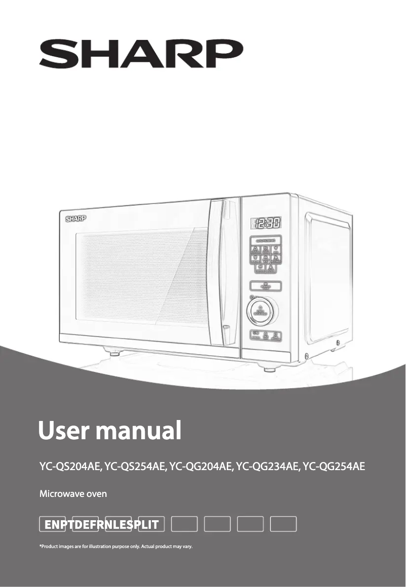 Imagen de la primera página del manual del dispositivo YC-QG254AE