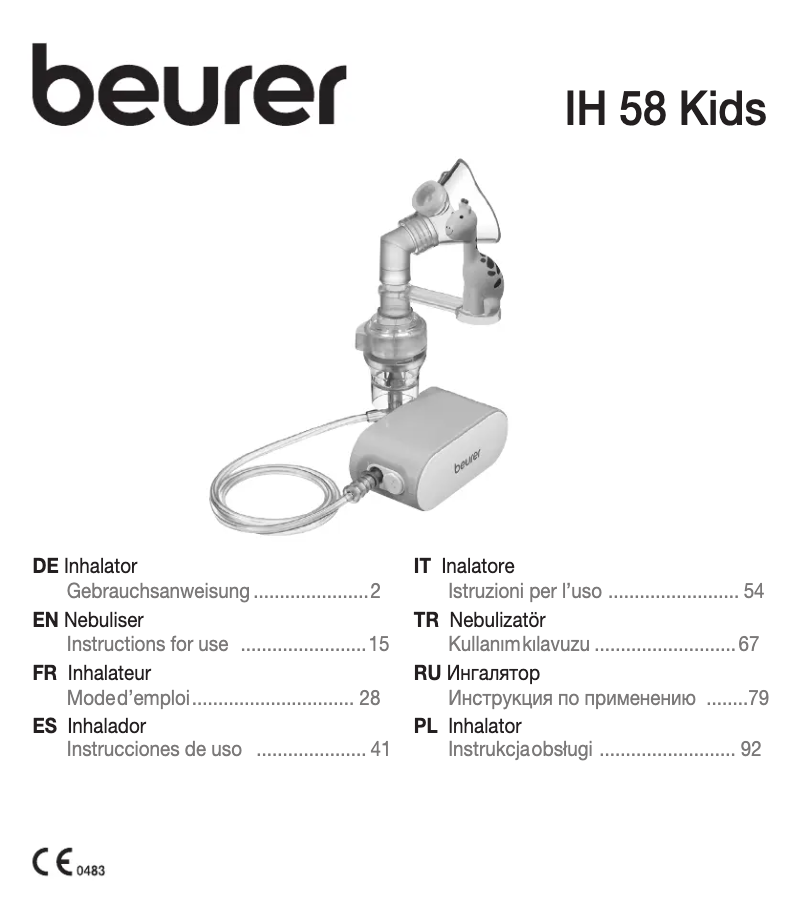 Página nº 1 - Manual de usuario Beurer IH 58