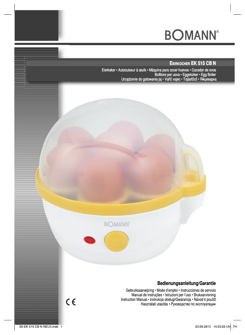 Imagen de la primera página del manual del dispositivo EK 515 CB