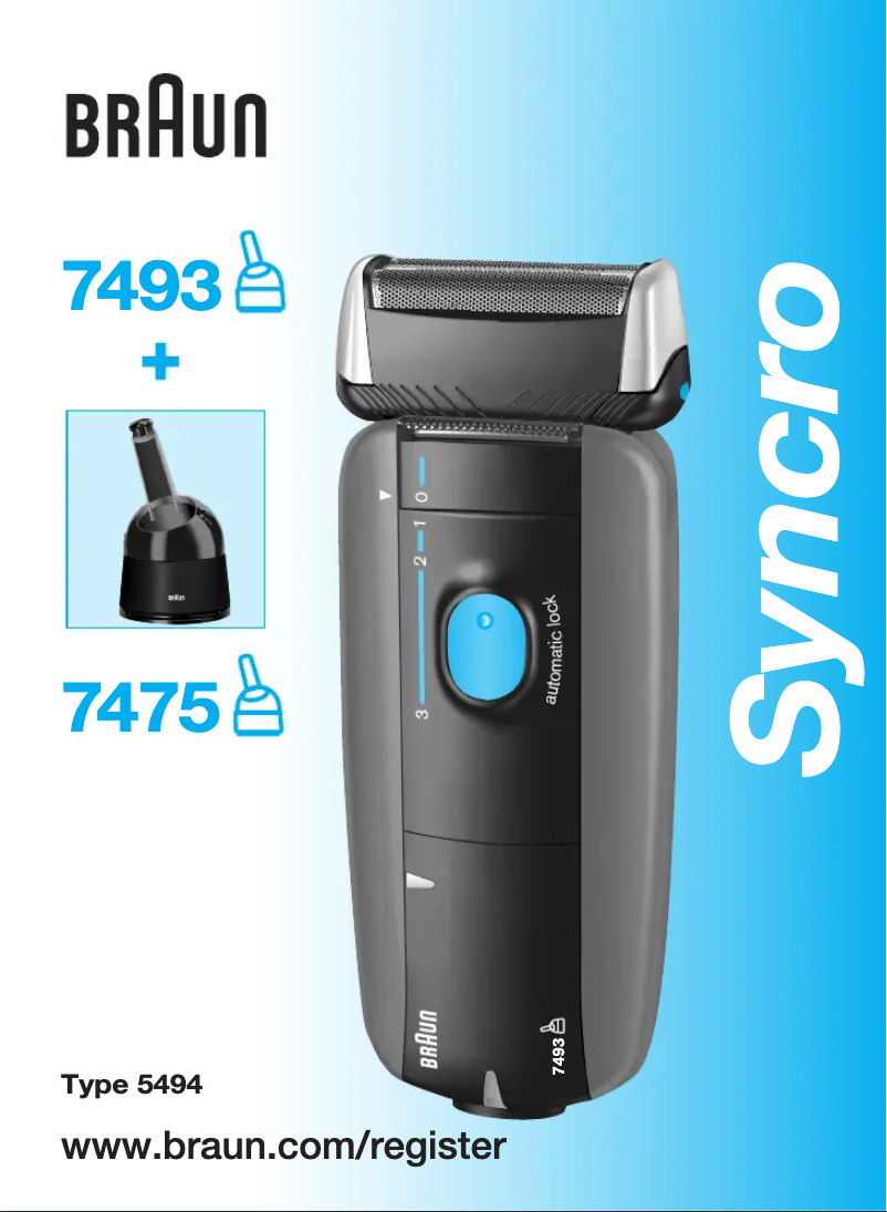 Página 1 del manual Manual de usuario Braun Syncro 7475