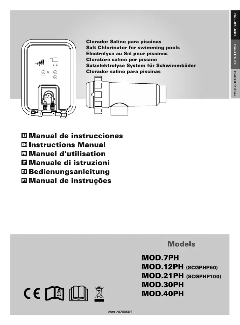 Imagen de la primera página del manual del dispositivo SCGPHP100