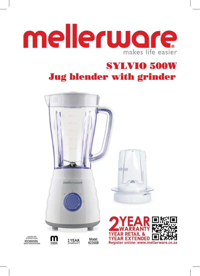 Imagen de la primera página del manual del dispositivo Sylvio 62200B