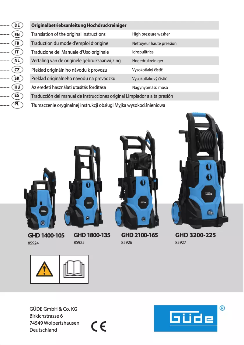 Página 1 del manual Manual de usuario Güde GHD 1400-105