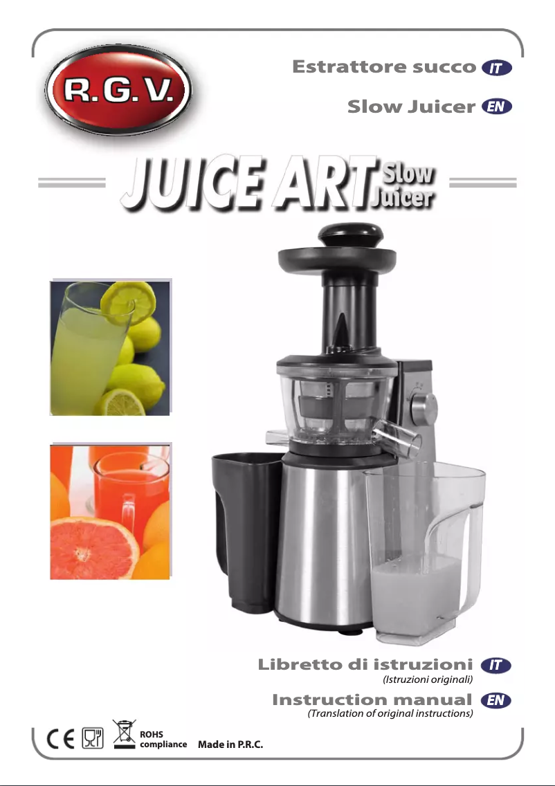 Página 1 del manual Manual de usuario RGV Juice Art