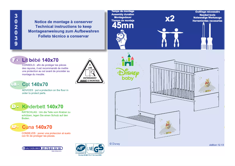 Imagen de la primera página del manual del dispositivo 302039
