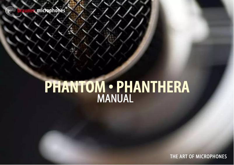 Imagen de la primera página del manual del dispositivo Phantom V