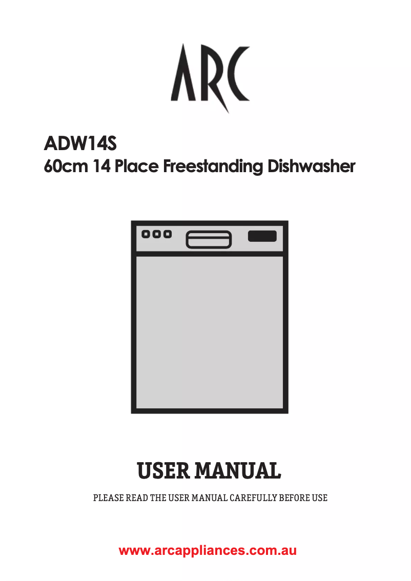 Página 1 del manual Manual de usuario ARC ADW14S