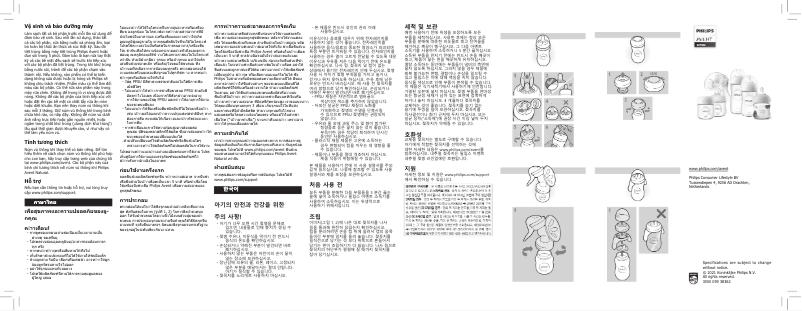 Página 1 del manual Manual de usuario Philips Avent PPSU SCF582